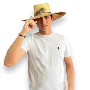 Polera cuello redondo de algodón