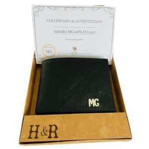 Iniciales en Plata 925 para tu billetera
