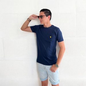 Polera cuello redondo 100% algodón