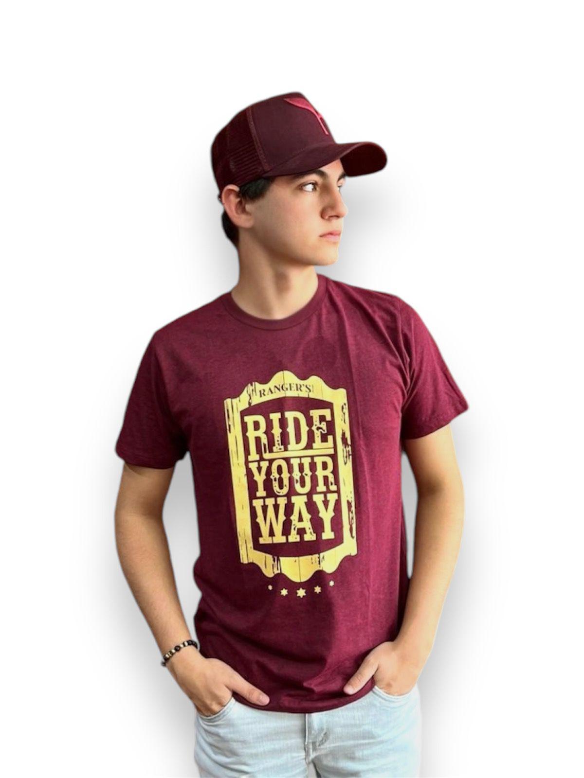 Ranger´s Ride Your Way T-Shirt Burgundy