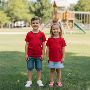 Polera cuello redondo niño