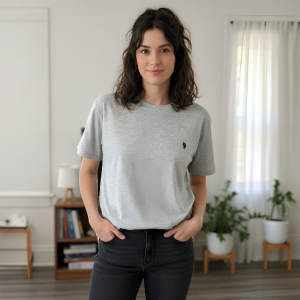 Polera cuello redondo