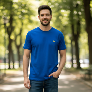 Polera cuello redondo 100% algodón