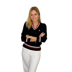 Cable Knit V-neck sweater