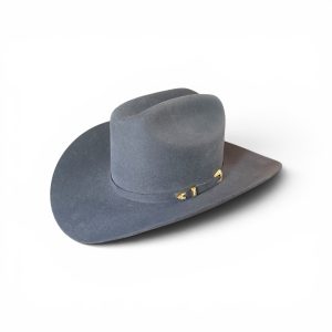 Sombrero vaquero con detalles de plata 925 en chapada en Oro 18K