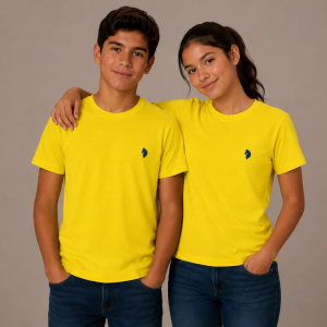Polera cuello redondo 100% algodón pima