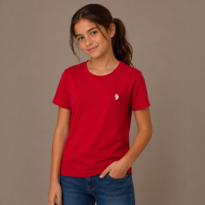 Polera cuello redondo 100% algodón pima